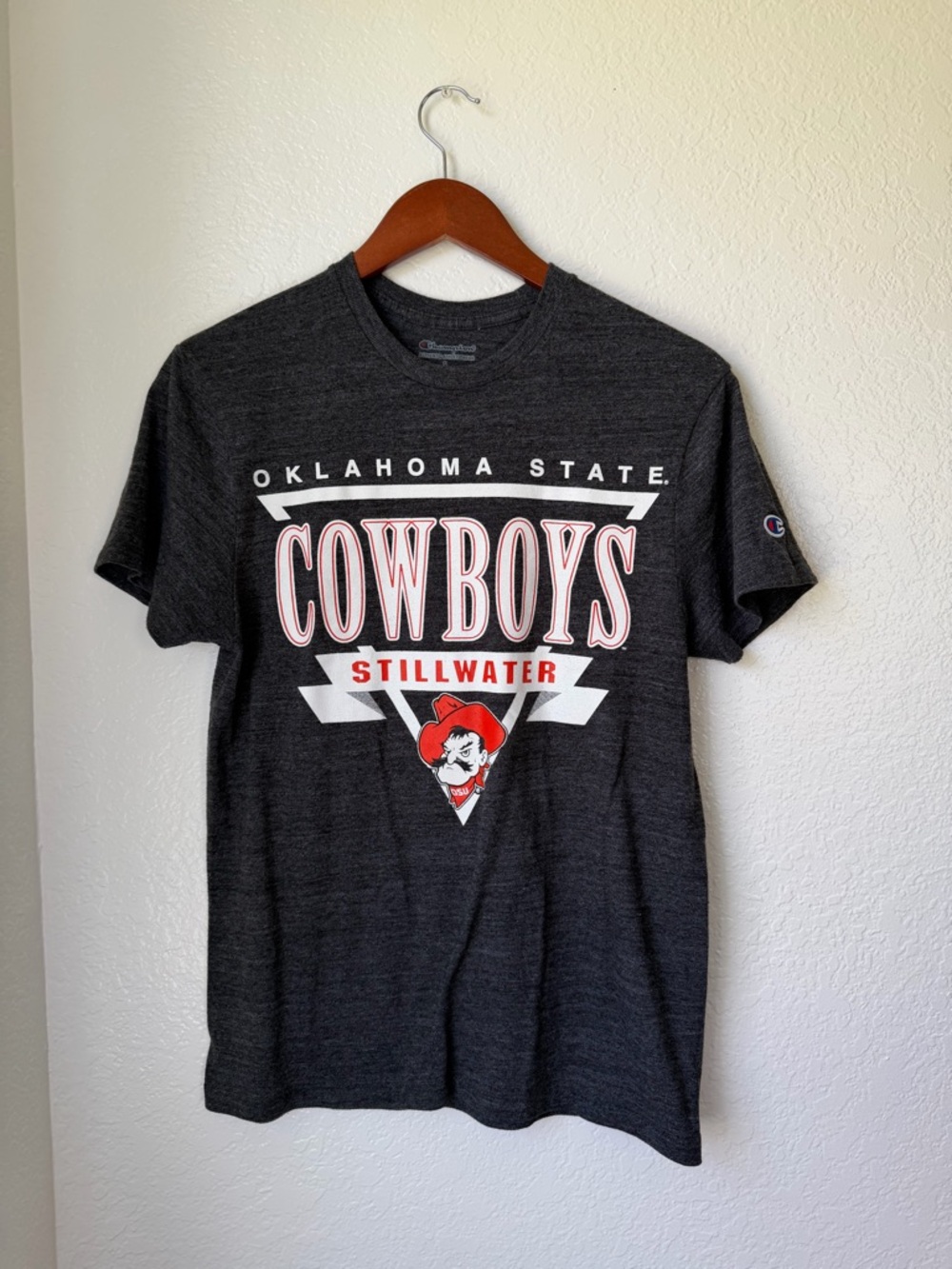 Champion Oklahoma State Cowboys Stillwater Tee - Dark Gray Size Small